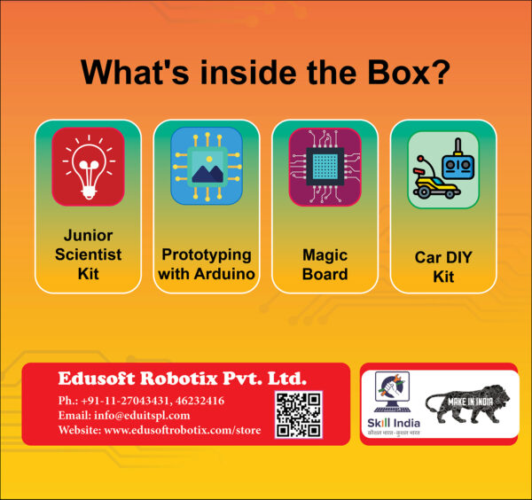 ROBO PITARA – 4-in-1 DIY Robotics & Electronics Kit - Image 5