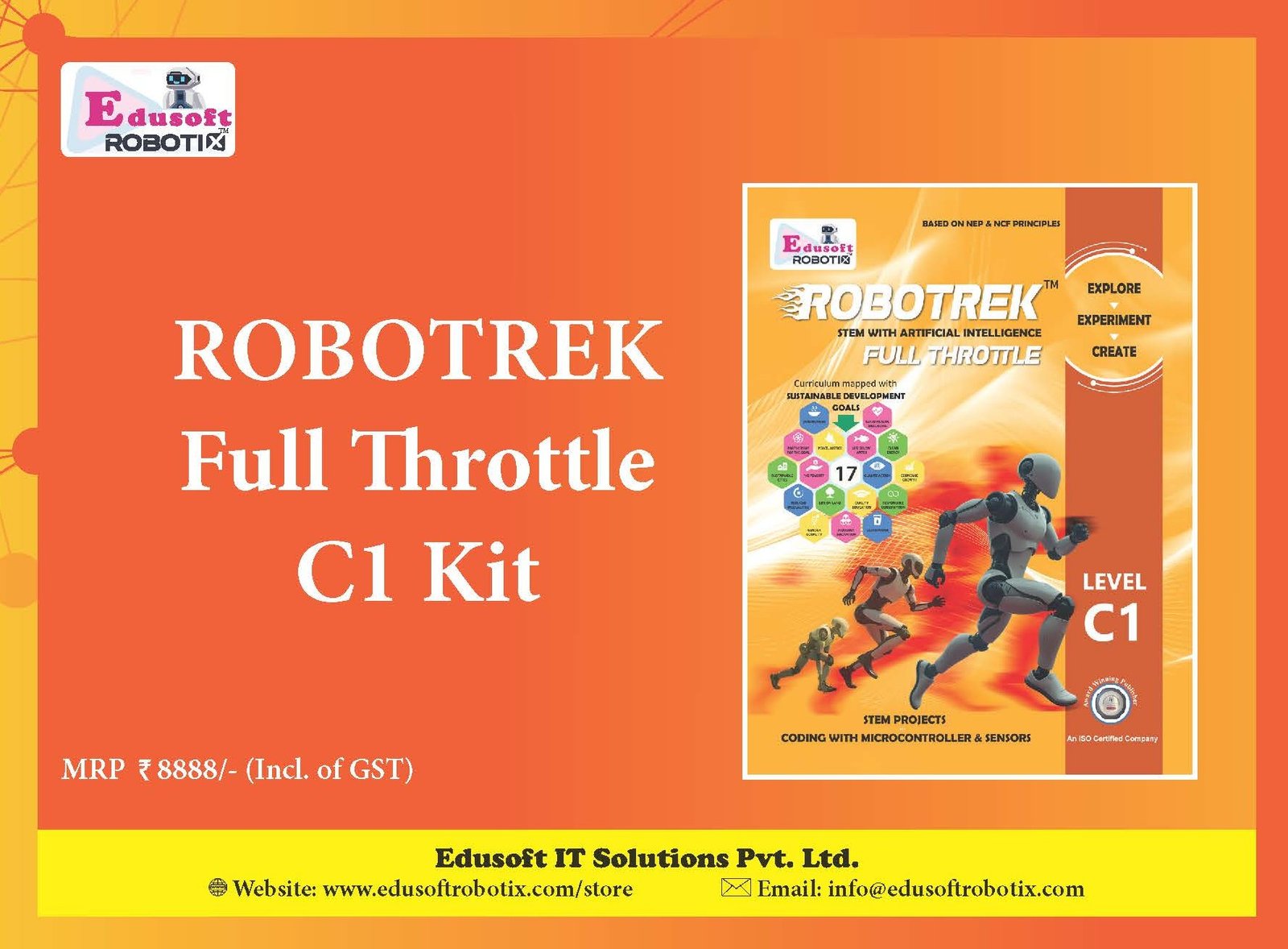 Robo Pitara Full Throttle Kit with RoboTrek: Full Throttle (C1) - Class 7, 8, and 9 - Image 2